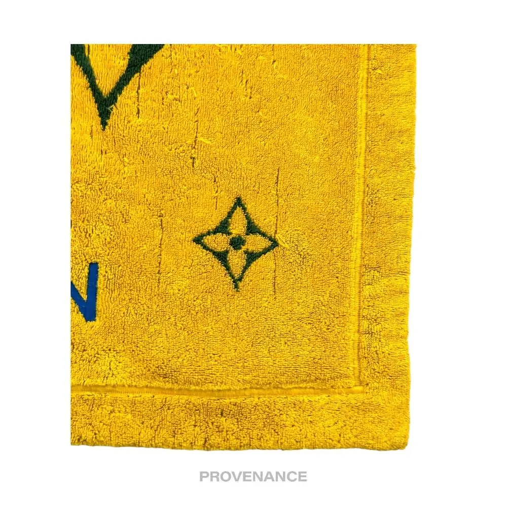 🔴 Louis Vuitton Beach Towel - BRAZIL 500 ANOS Monogram